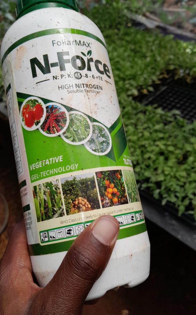 FoliarMax fertilizer used in tomato farming
