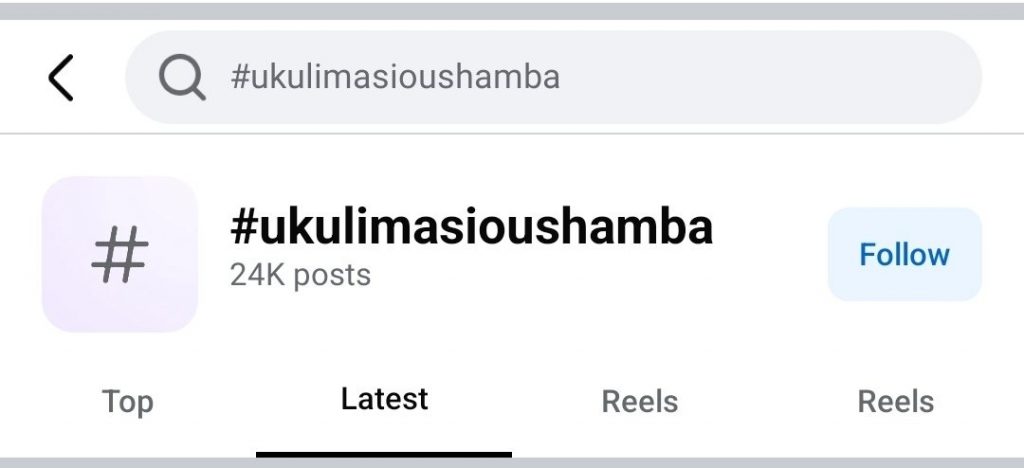 Social media posts from young Kenyan farmers using the hashtag UkulimaSioUshamba